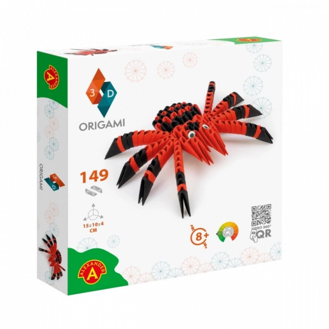 Set creativo di origami 3D Ragno