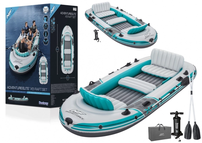 Ponton gonfiabile 5 persone Adventure Elite X5