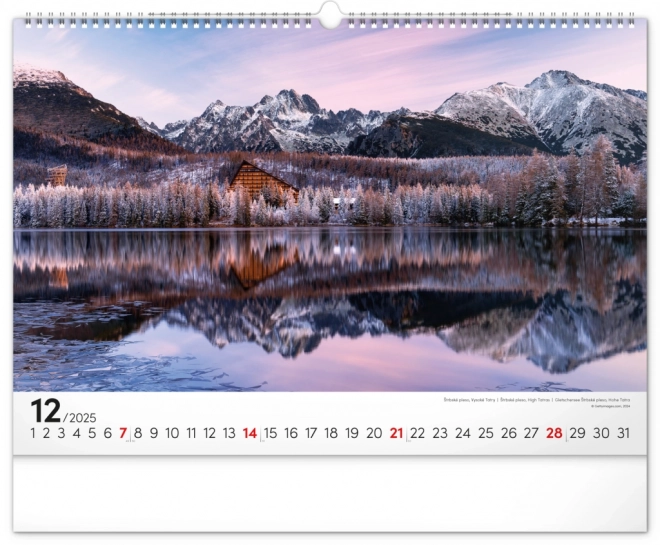 Calendario da parete Magiche Tatra 2025