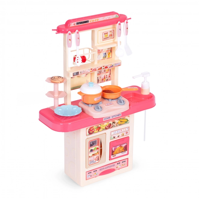 Cucina giocattolo per bambini con suoni e luci LED