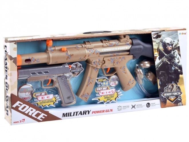 Set Militare con Fucile e Pistola per Bambini