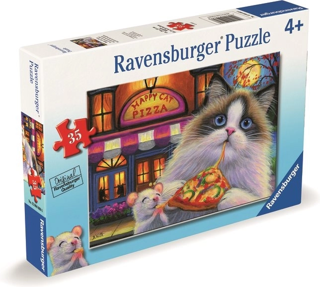 Puzzle Pizza Gatto - Sapore Variegato 35 Pezzi