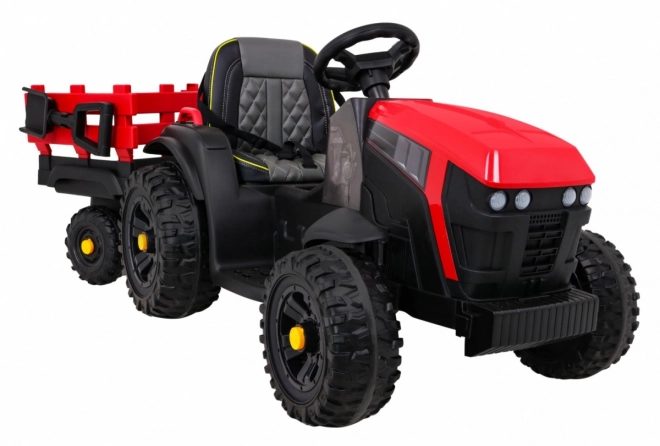 Trattore titanio con rimorchio Rosso