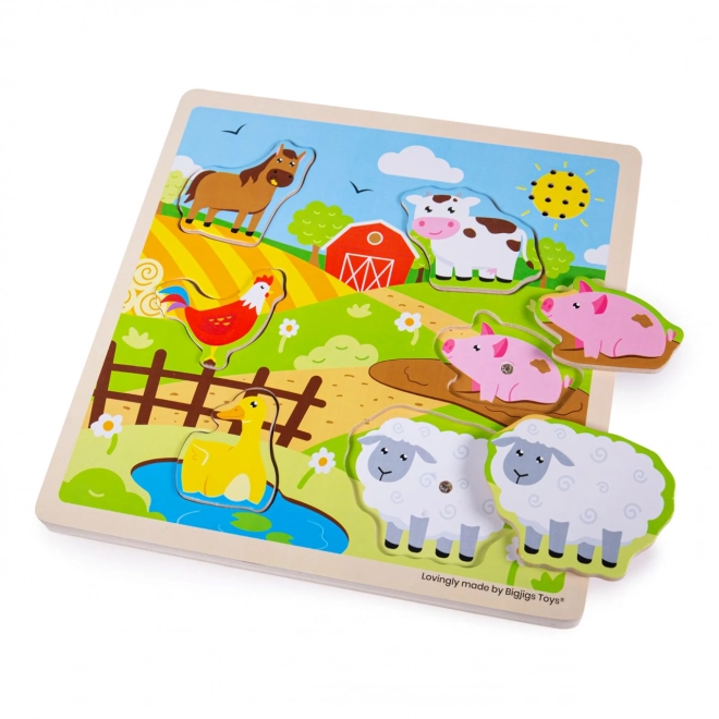 Puzzle sonoro Fattoria di Bigjigs Toys