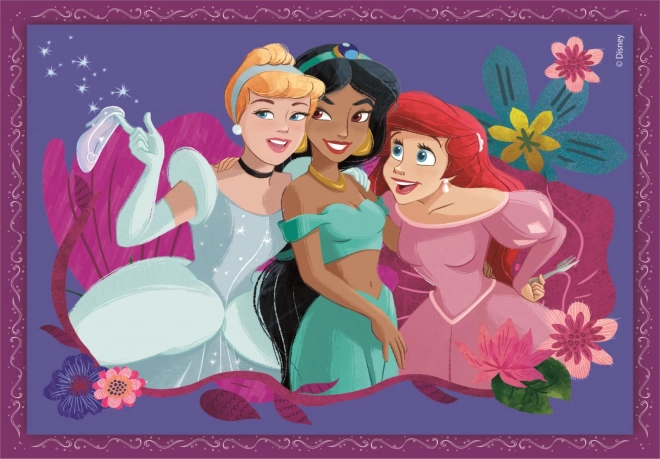 Puzzle Disney Principesse 4 in 1