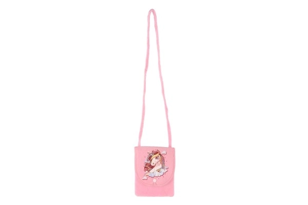 Borsa unicorno in tessuto/plush