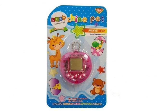 Gioco Elettronico Tamagotchi Rosa con Catenella