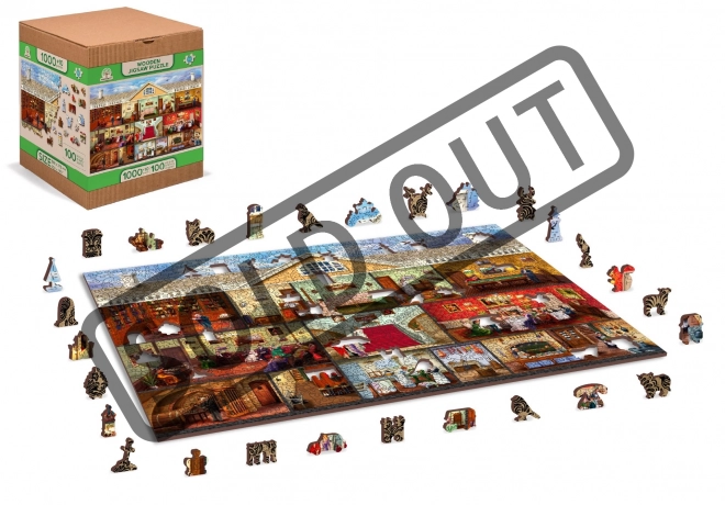 Puzzle in legno residenza vittoriana 2 in 1