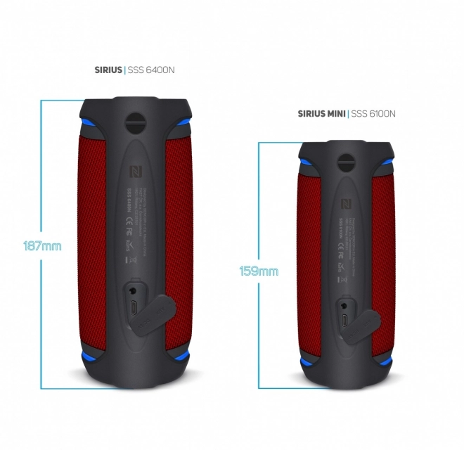 Speaker Bluetooth Sirius 30W Rosso