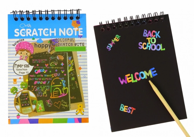 Notes Magico da Grattare per Bambini Blu