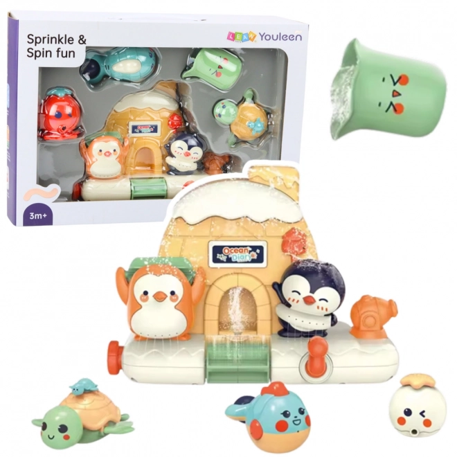 Set interattivo da bagno Animali marini