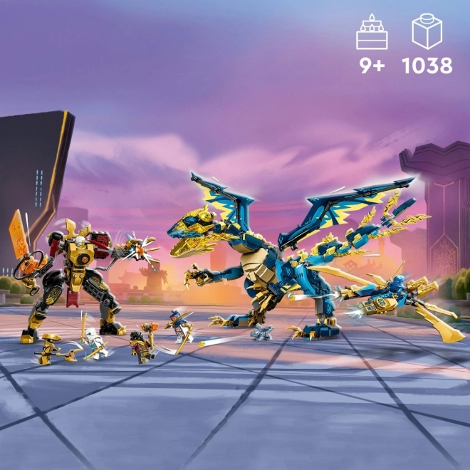 Lego Ninjago Drago Elementale contro Mech dell'Imperatrice