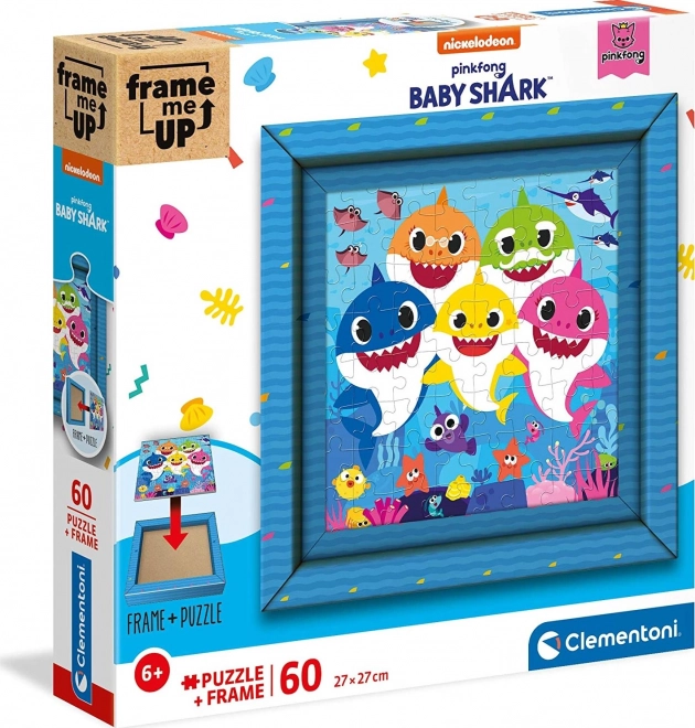 Puzzle 60 pezzi Frame Me Up - Baby Shark Clemmentoni