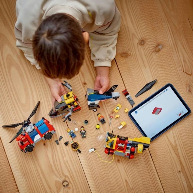 Set di veicoli dei vigili del fuoco e della polizia Lego City