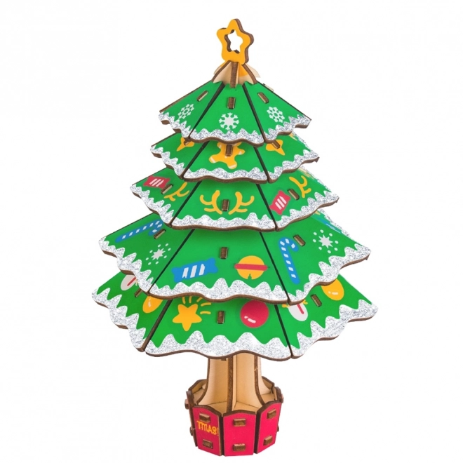 Puzzle 3D di legno Albero di Natale