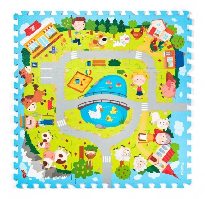 Tappeto Puzzle in Schiuma Villaggio