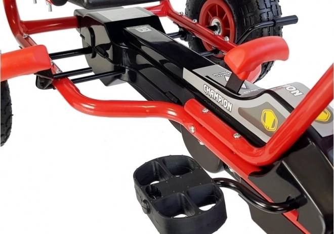 Gokart a pedali rosso per bambini