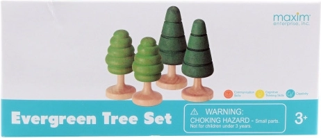 Set di alberi in legno per circuiti ferroviari