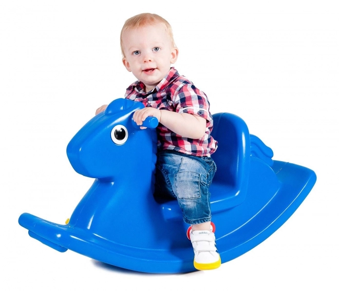 Cavallo a dondolo blu Little Tikes