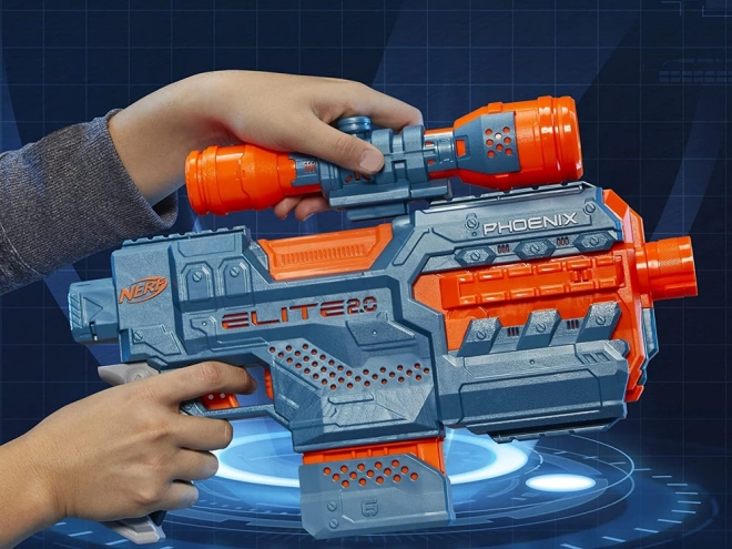 Blaster automatico con mirino e dardi Nerf Elite 2.0 Phoenix