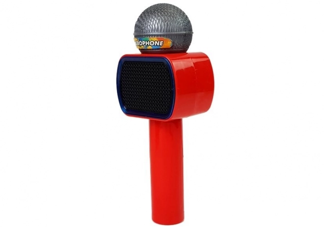 Microfono karaoke per bambini rosso wireless con altoparlante Bluetooth