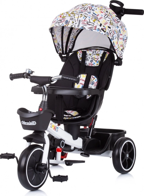 Triciclo con Tettuccio Chipolino Smart 2 in 1 Bianco