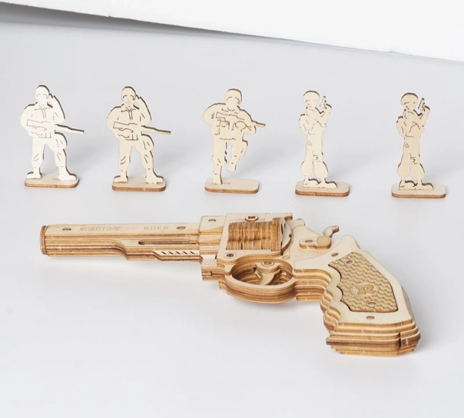 Puzzle 3D in legno Revolver Corsac M60