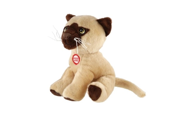 Gatto peluche seduto con suono