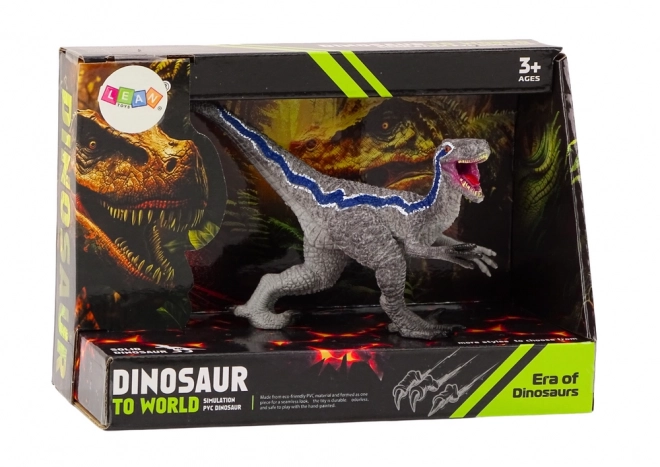 Dinosaur Figurina Da Collezione Velociraptor Grigio