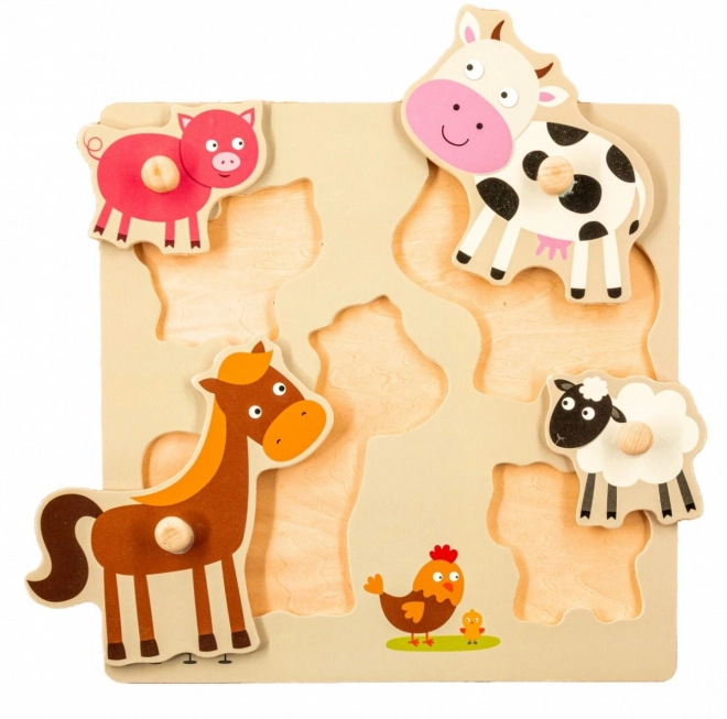 Puzzle in legno con Animali Domestici