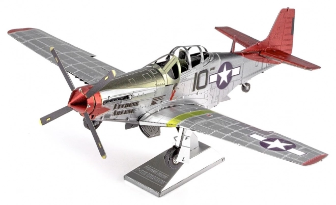 Puzzlè 3D Metal Earth Aerei Tuskegee P-51D Mustang