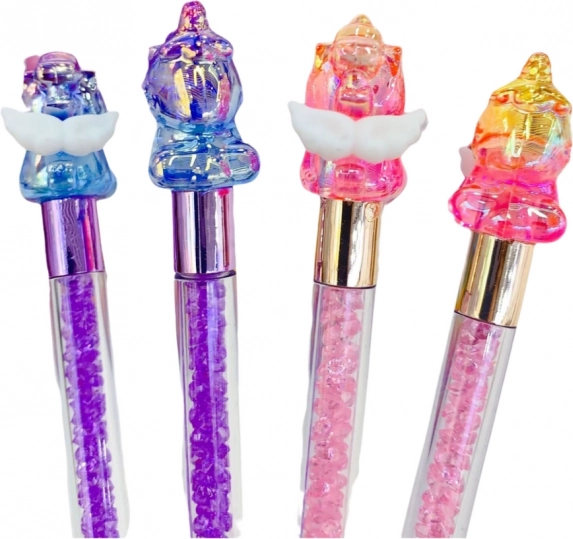 Penna gel colorata con unicorno