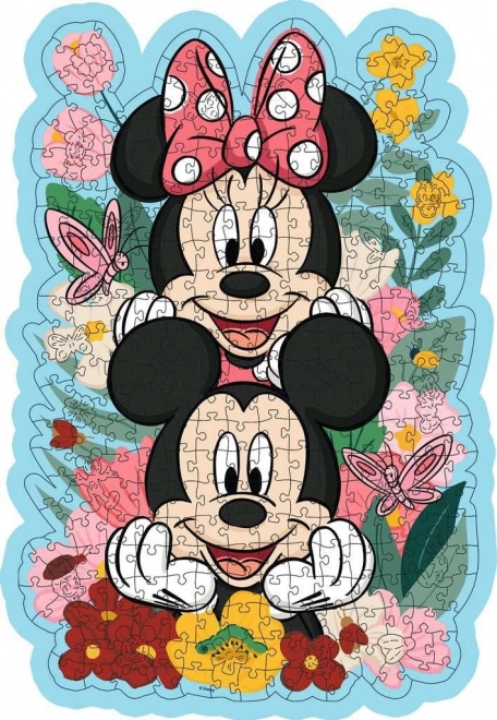 Ravensburger puzzle sagomato in legno Mickey e Minnie 300 pezzi