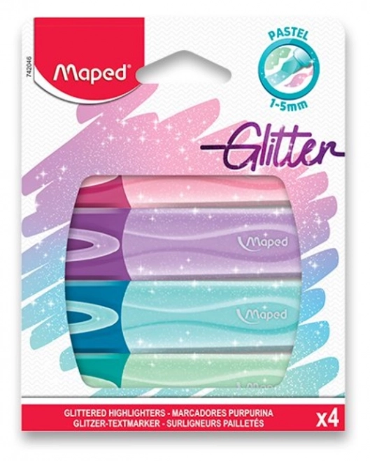 Evidenziatori Glitterati Pastello Maped