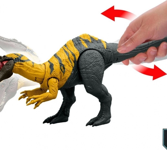 Statua dinosauro Ceratosuchops Jurassic World con ruggito selvaggio e parti mobili