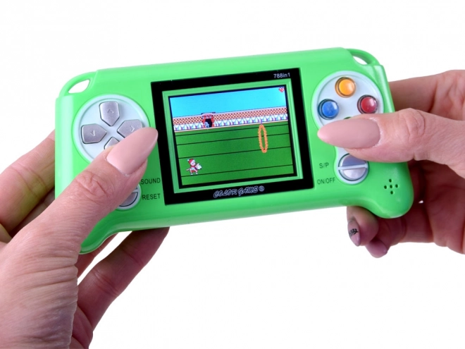 console portatile con 70 giochi – verde