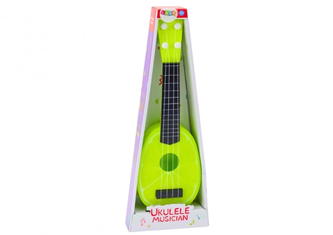 Ukulele per bambini chitarra mini 4 corde motif lime verde