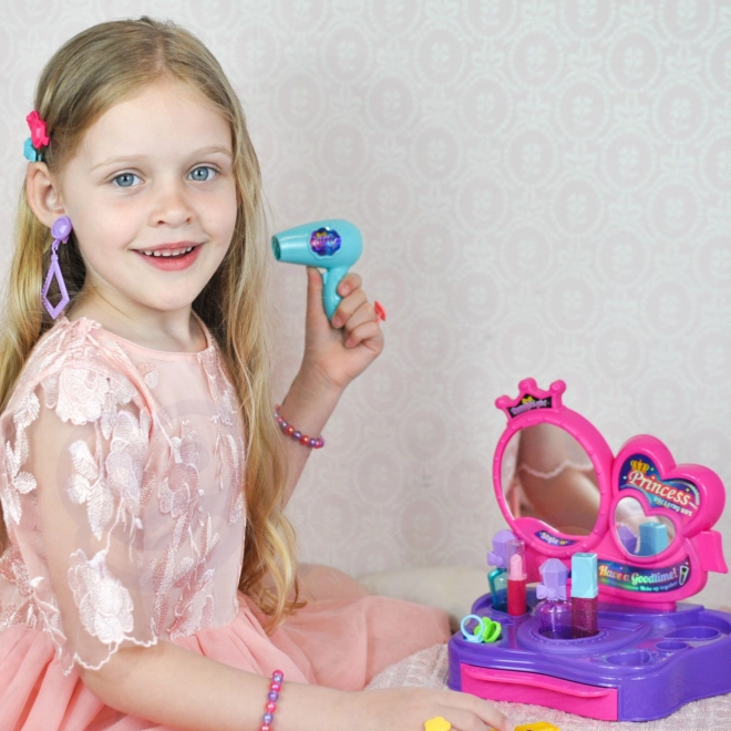 Toeletta da bambina con set di bellezza 18 pezzi