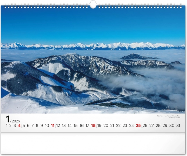 Calendario da Parete Magiche Tatra 2026