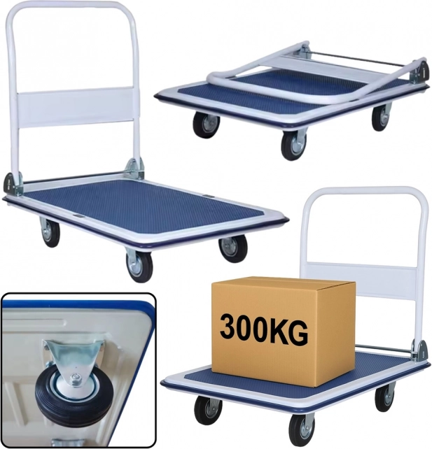 Carrello piattaforma pieghevole 300 kg