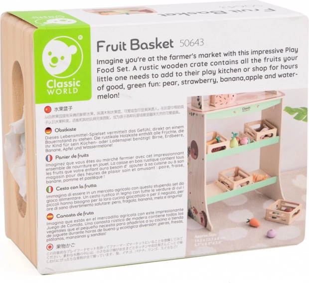 Cestino di frutta in legno Classic World