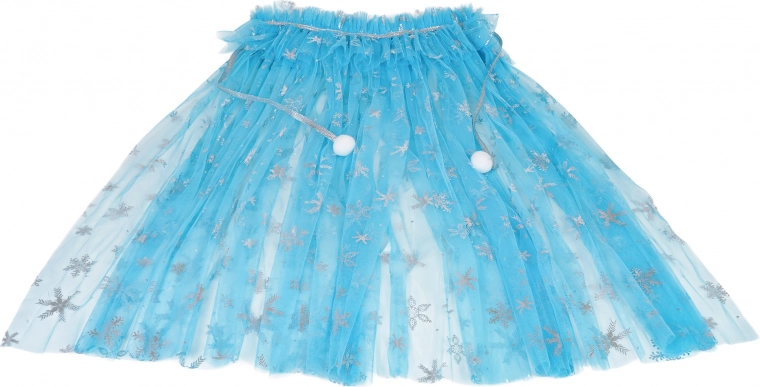 Gonna leggera in tulle con fiocchi di neve