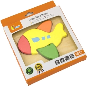 Viga puzzle mini in legno aereo