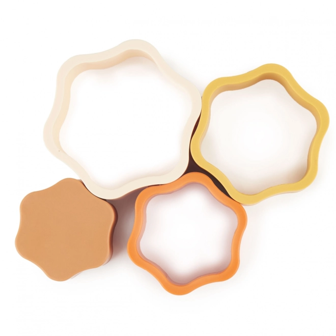 Gioco impilabile fiore in silicone Chocolate Bliss