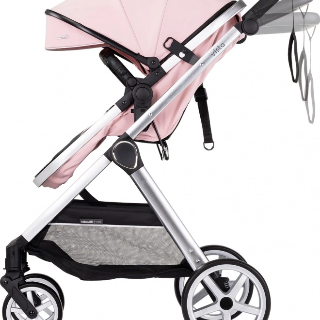 Passeggino Chipolino Vista 2v1 Rosa Marshmallow