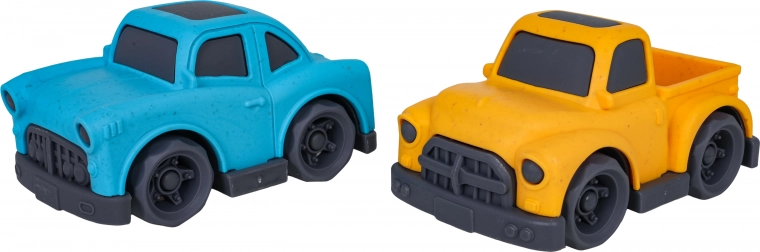 Bisarca con due macchinine