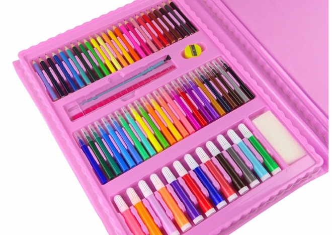 Set artistico valigetta rosa 208 pezzi