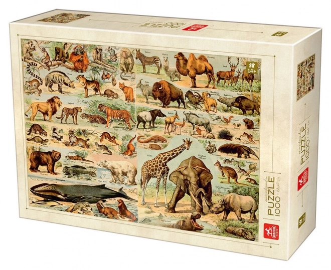 Puzzle Enciclopedia: Animali Selvaggi 1000 Pezzi