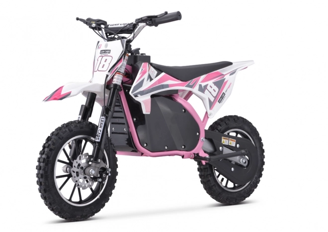 Moto Cross TRAIL KING a Batteria per Bambini Rosa