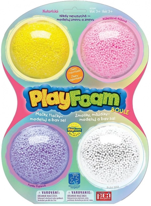 PlayFoam Boule 4-Pack Colori Assortiti